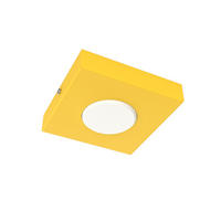 DECKENLEUCHTE - Gelb, Metall (15/15/4cm) - Lumicom