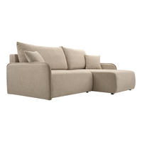 ECKSOFA BLIKO mit Schlaffunktion, Beige - Beige, Textil (198/150cm) - Fedve