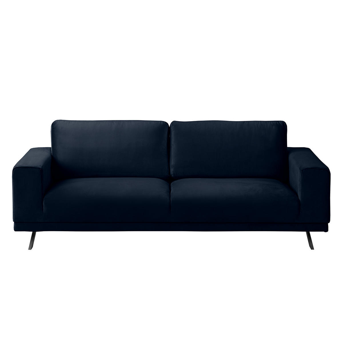 2,5-SITZER SOFA - Samt - Dunkelblau, Textil (216/81/89cm) - home24