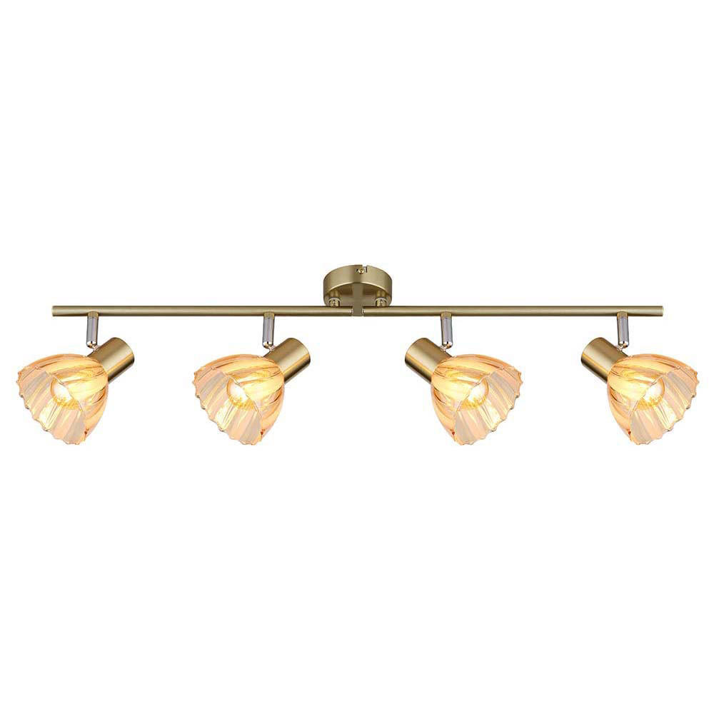 DECKENLEUCHTE Metall Glas Anthrazit - Anthrazit, Glas (70/13/19cm) - Globo Lighting