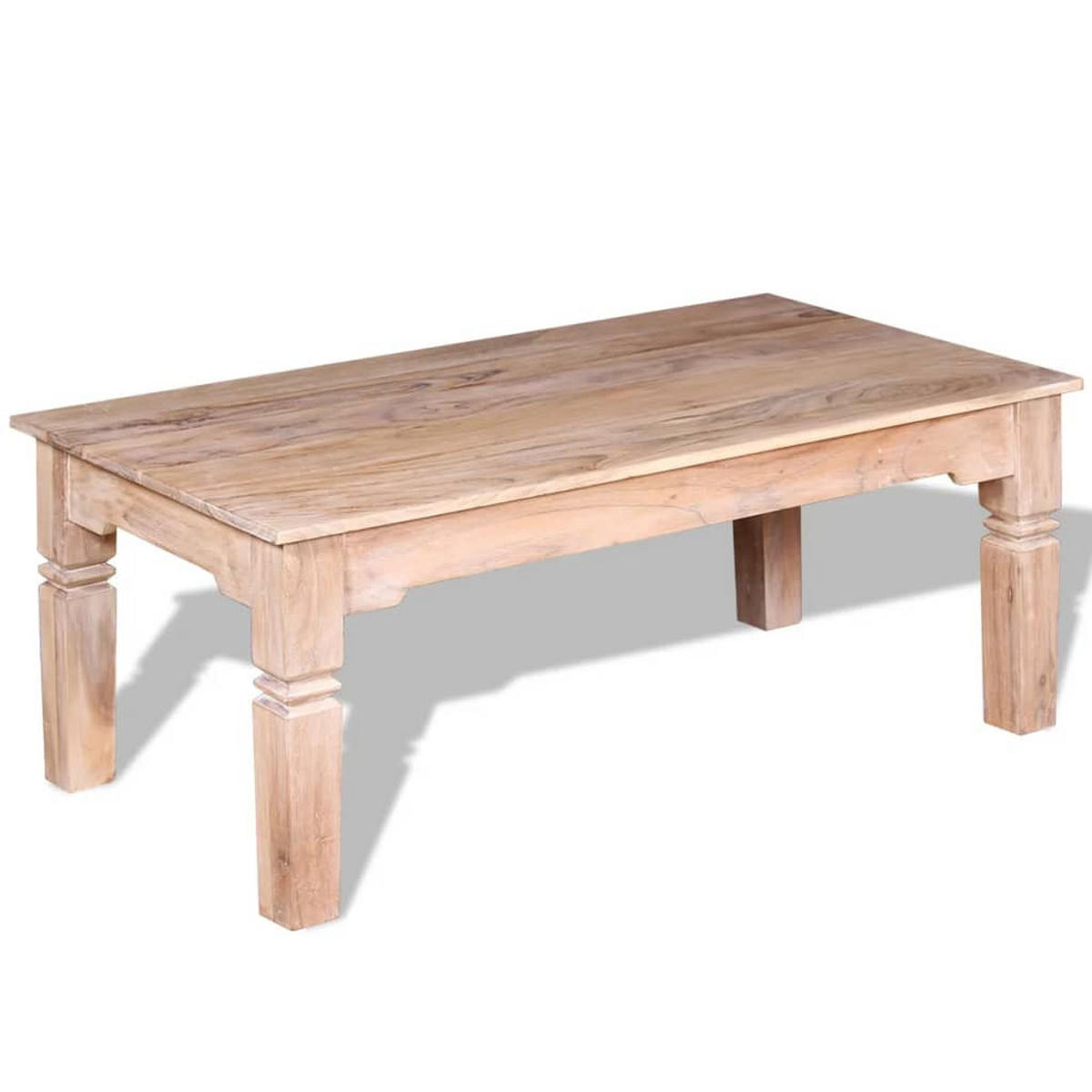 COUCHTISCH Akazienholz 110x60x45 cm - Braun, Holz (60/110/45cm) - furnicato