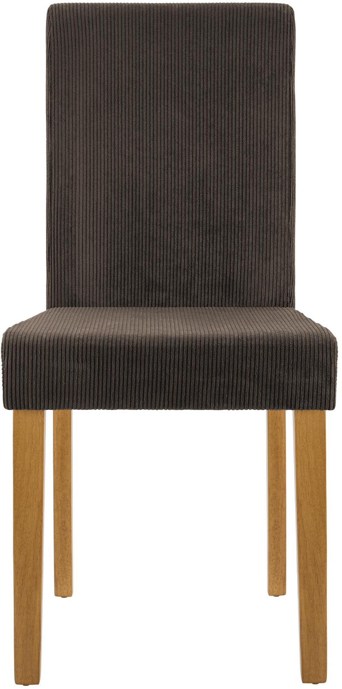 ESSZIMMERSTUHL 2er Set Dalan Cord Braun Antik-Hell Wohnzimmerstuhl - Braun, Textil (41/91/47cm) - DELUKE