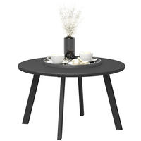 BEISTELLTISCH DE-07254 rund, wetterfest aus Metall Dunkelgrau - Dunkelgrau, Metall (70/70/42cm) - ComfortXL