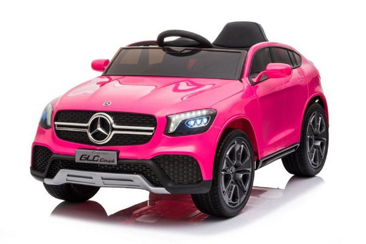 KINDER ELEKTROAUTO Mercedes GLC Pink, EVA-Reifen, Kunstledersitz, Stoßdämpfer, Fernbedienung - Rosa, Kunststoff (105/68/50cm) - Es-Toys