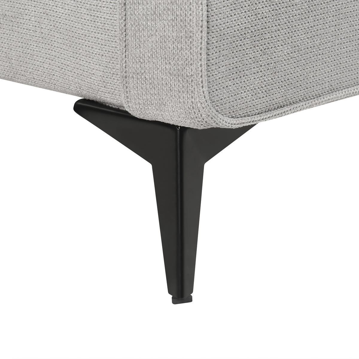 POLSTERBETT mit Lattenrost 160x200 cm Grau Valognes - Hellgrau, Textil (160/200cm) - Beliani