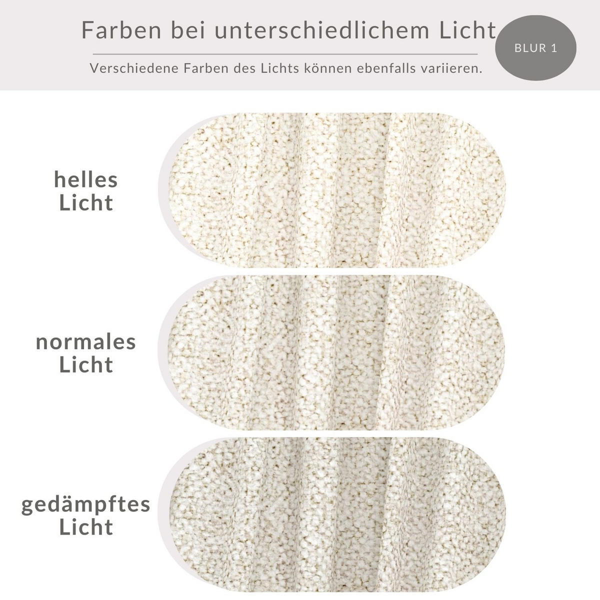 POUF S Zanzibar Creme Plüschstoff - Creme/Schwarz, Holz/Holzwerkstoff (88/37/88cm) - Maison de Reve
