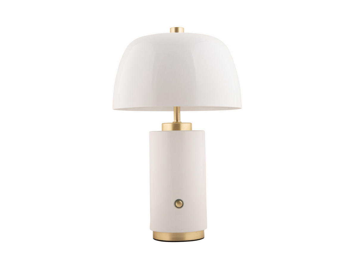TISCHLAMPE Freya LED 18/18/30 cm - Weiß, Metall (18/18/30cm) - Leitmotiv