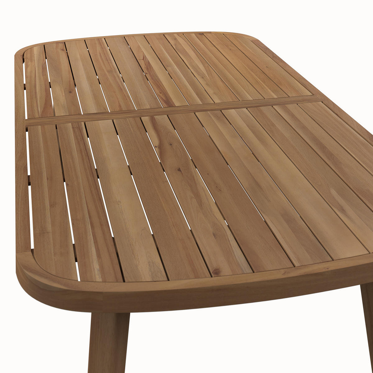 GARTENTISCH - Akazie massiv - Akazie Braun - Braun/Akaziefarben, Holz (100/200/77cm) - home24