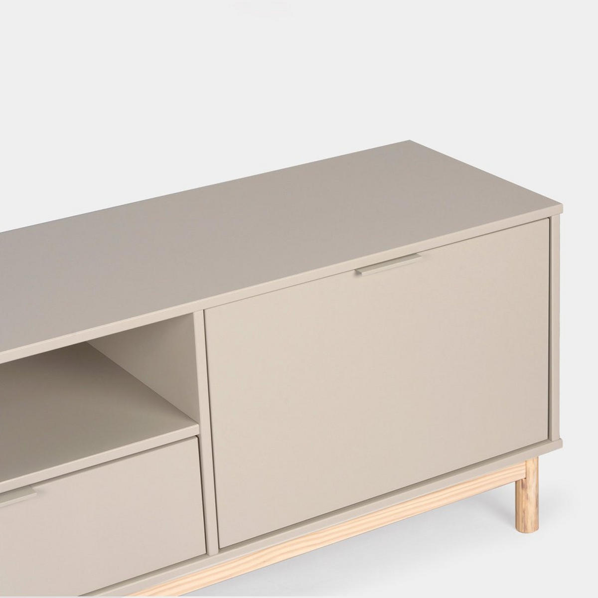 TV-ELEMENT Elian Grau 180 cm x 53 cm - Grau, Holzwerkstoff (180/53/39cm) - Klast Home