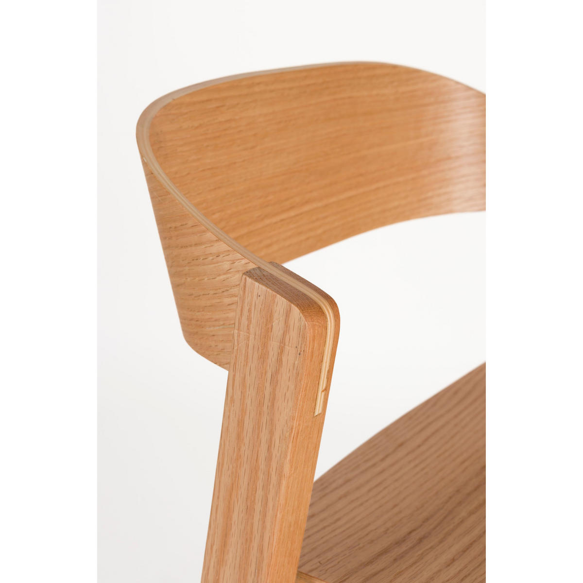 BARHOCKER Wooz mit Rückenlehne 65 cm Naturel - Naturfarben, Holz (52/89.4/47.5cm) - Housecraft Living