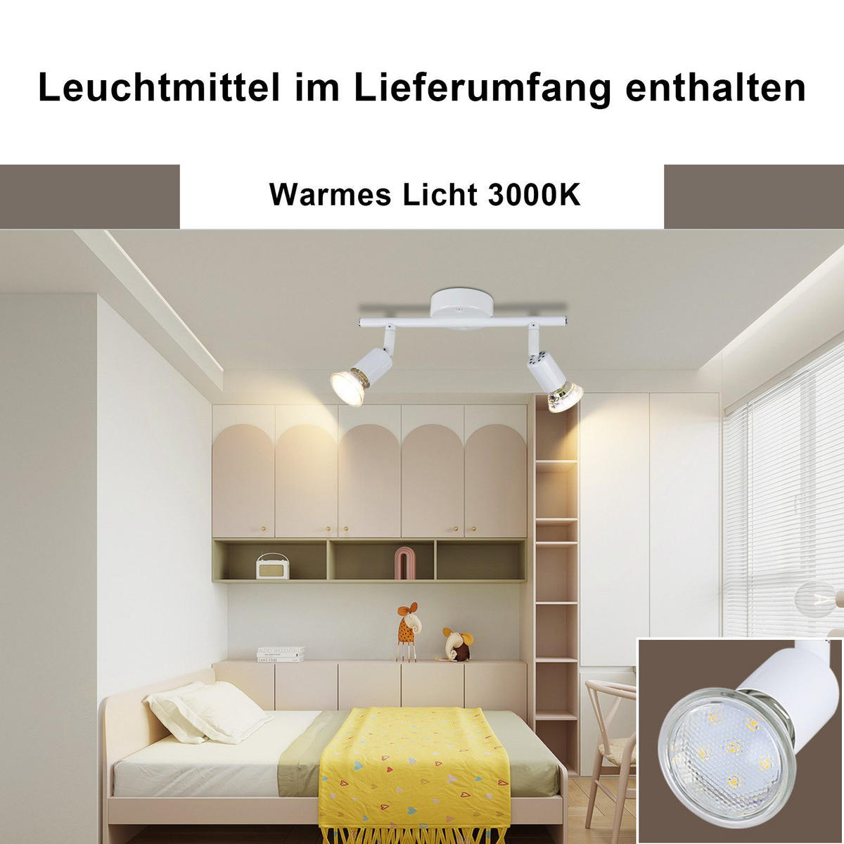 DECKENLEUCHTE Macneil 26/15/8cm - Weiß, Metall (26/15/8cm) - Nettlife