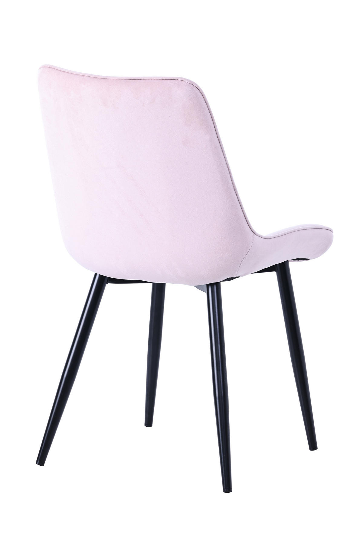 STUHL-SET 2 Stück aus Samt in Modernem Stil-YZ2 - Pink, Textil (53/88/62.5cm) - HOMAVO