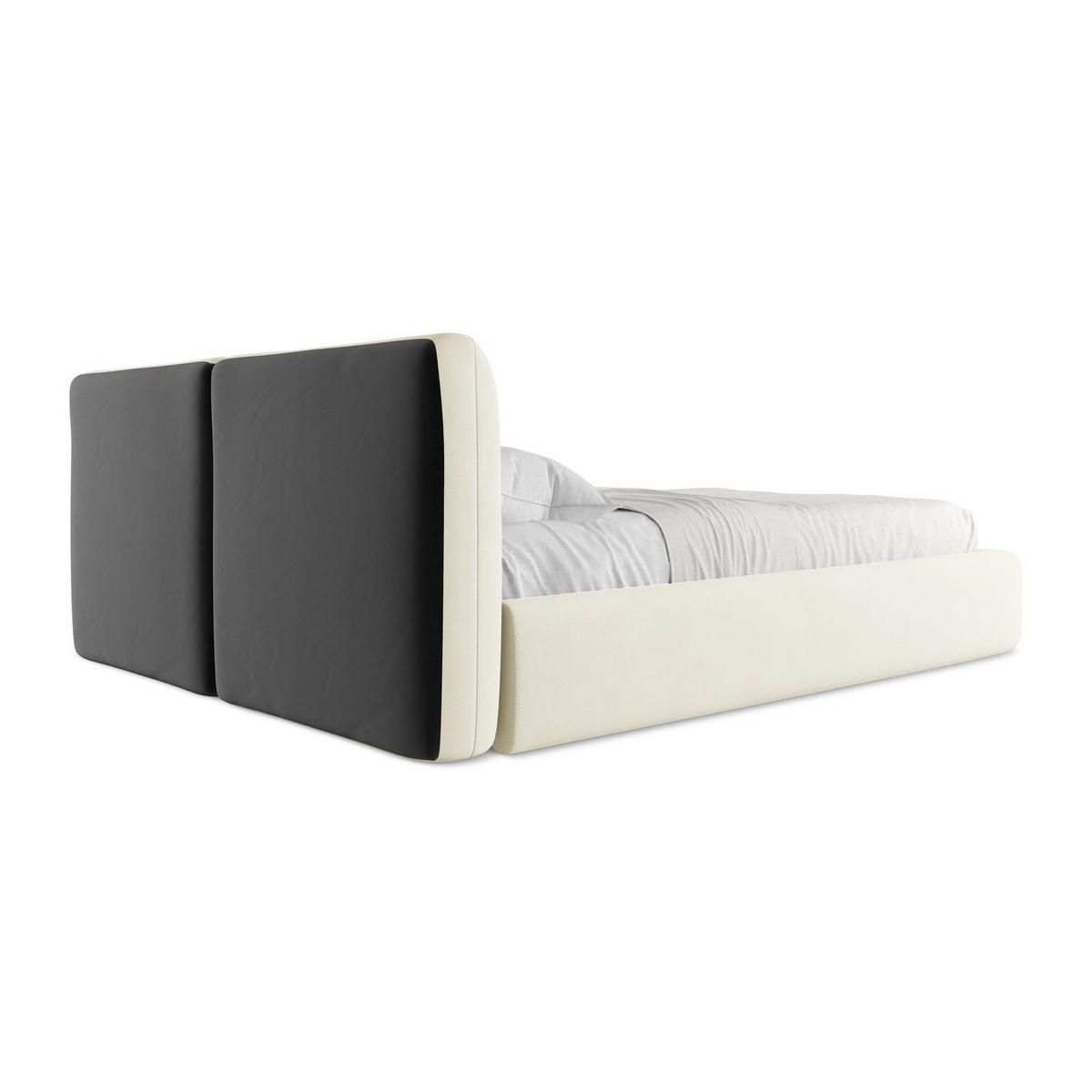POLSTERBETT mit Bettkasten und Lattenrost 180x228 Beige - Beige/Schwarz, Kunststoff/Textil (160/200cm) - LaMiaSofa