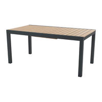 GARTENTISCH - 8 -Sitzer - Aluminium - anthrazitgrau - MACILA - Anthrazit, Metall (90/230/74cm) - Vente-Unique