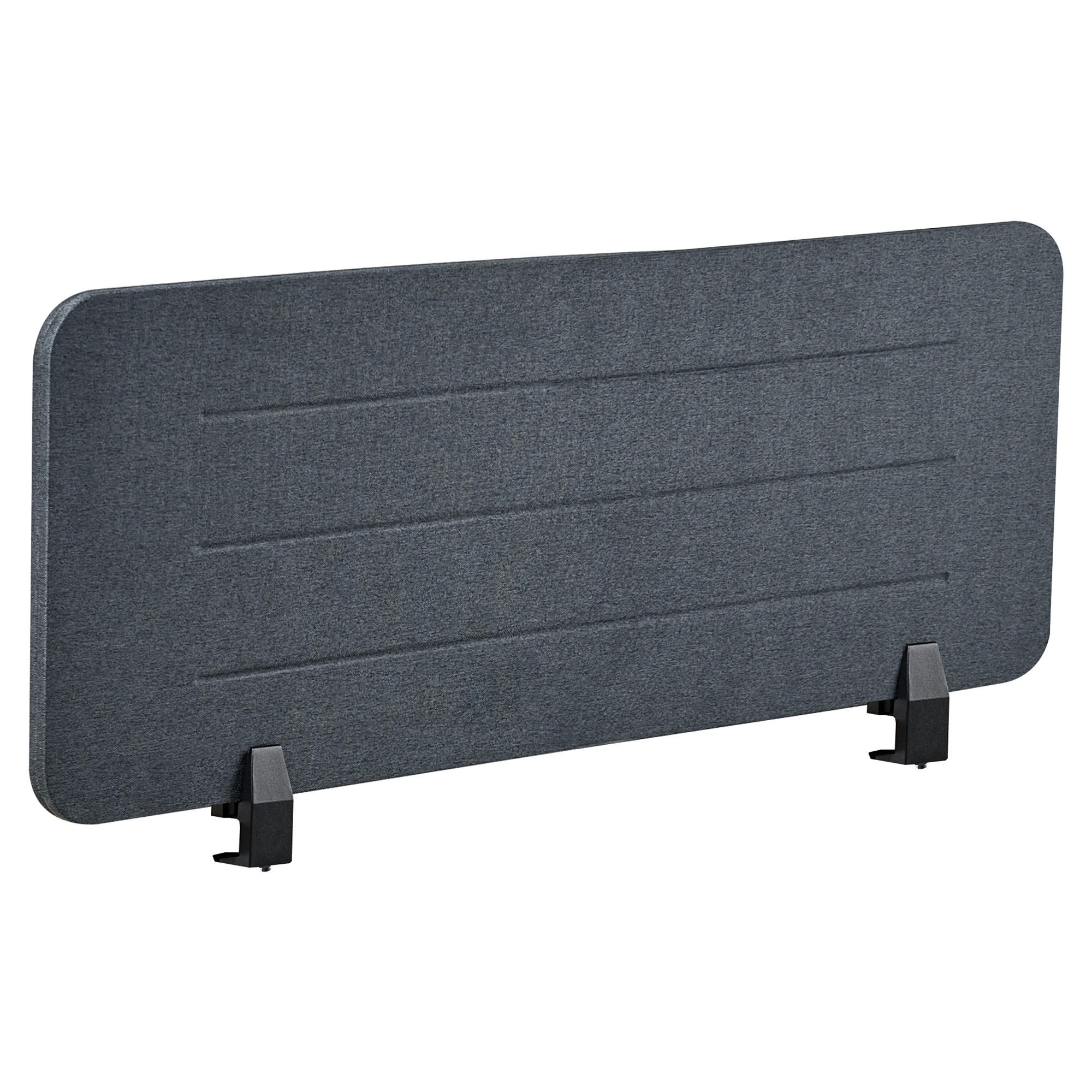Beliani DĚLICÍ STĚNA NA STŮL 120/40 cm Tmavě šedá Ziggy
