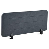 DĚLICÍ STĚNA NA STŮL 120/40 cm Tmavě šedá Ziggy - tmavě šedá, textil (120/40/2cm) - Beliani