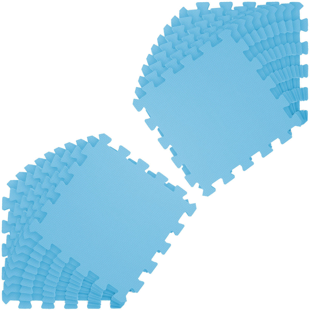 SPIELMATTE ab Null - 180/90/1 cm Puzzlematte Blau - Blau, Kunststoff (30/30cm) - Littletom