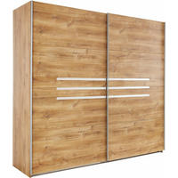 SCHWEBETÜRENSCHRANK Anna plankeneiche 225 / 65 / 210cm - Eichefarben/Grau, Holz/Holzwerkstoff (225/210/65cm) - Wimex