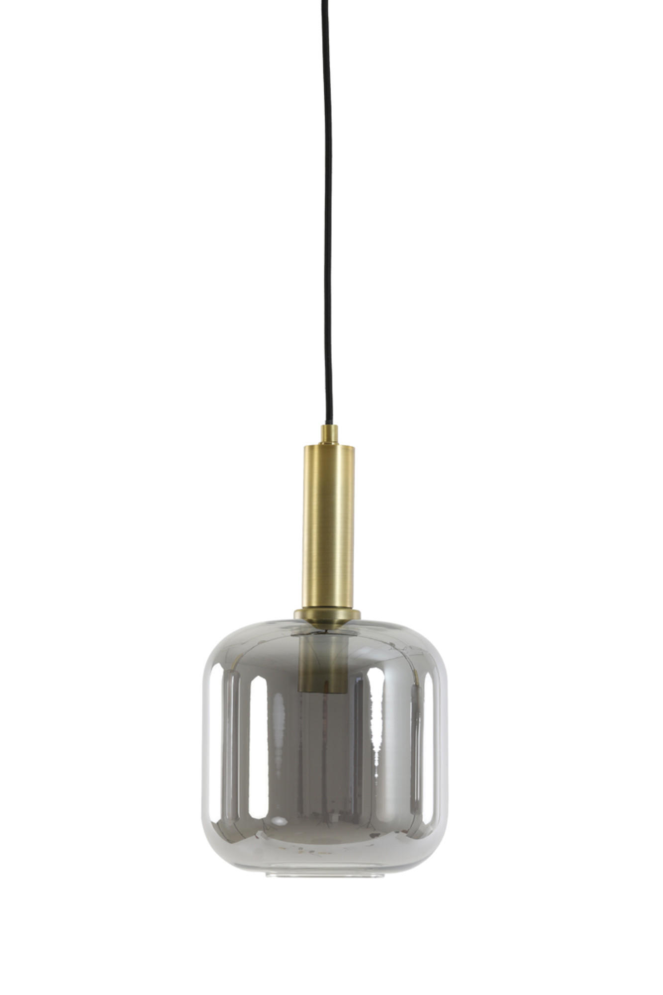 HÄNGELAMPE Lekar Bronze Ø16/26 cm - Bronzefarben, Glas (16/16/26cm) - Light & Living