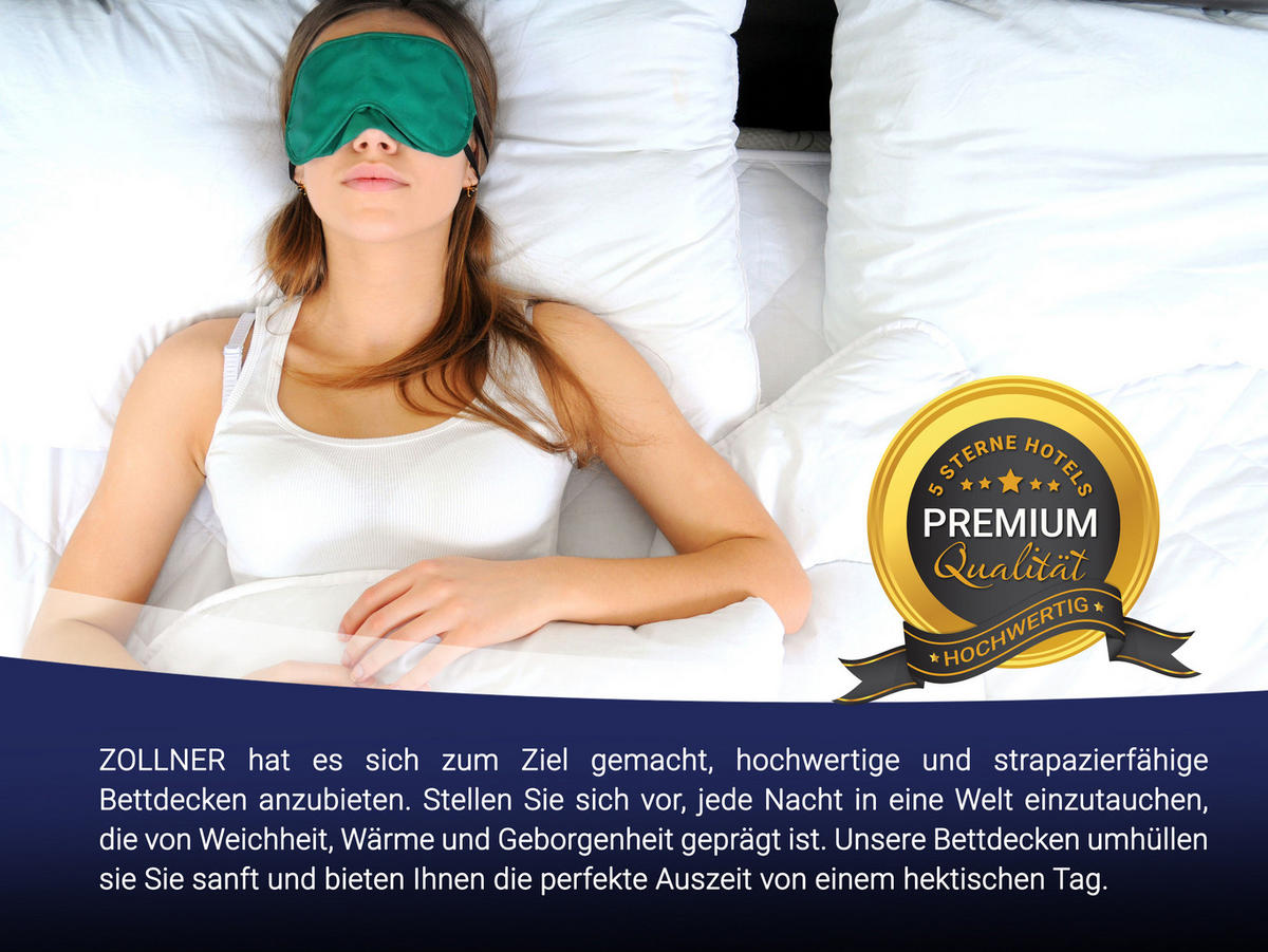 BETTDECKE, 135x200 cm, 50% Polyester, 50% Baumwolle, Weiß - Weiß, Textil (135/200cm) - Zollner