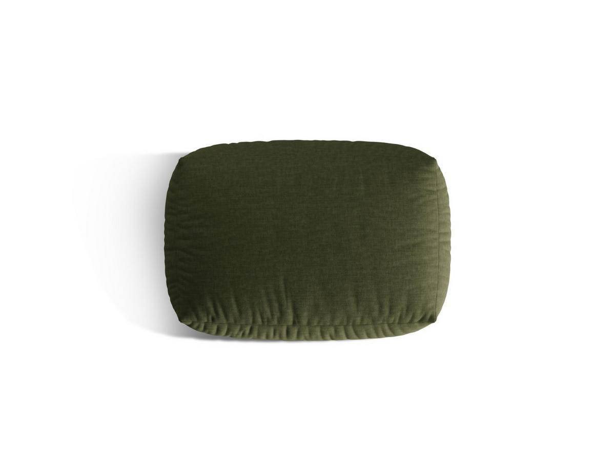 POUF Martina aus strukturiertem Stoff grün - Grün, Textil (65/44/95cm) - Micadoni