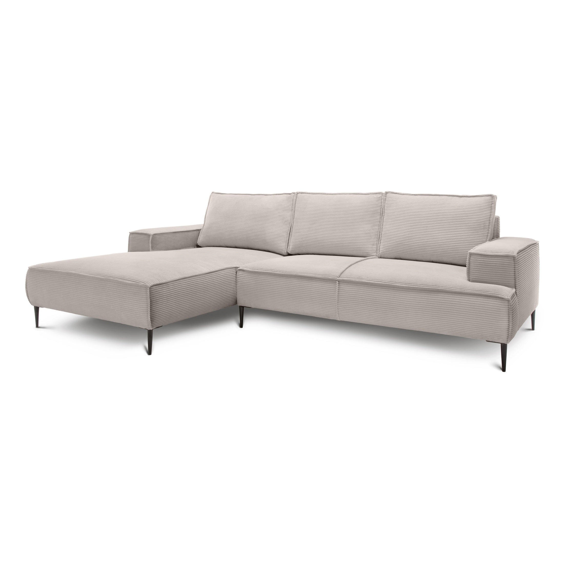 Pillovely Ecksofa Beige 275x44x173 cm