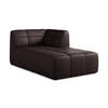 SOFAELEMENT Rechts Kunstleder Violett - Pflaume/Schwarz, Holzwerkstoff/Kunststoff (101/77/175cm) - Makamii