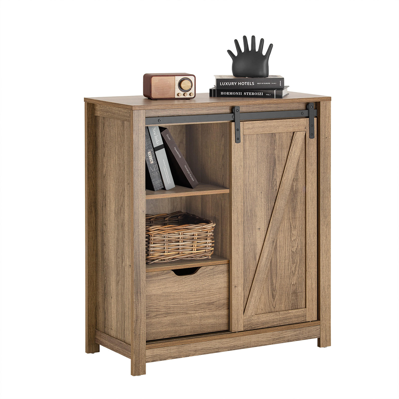 SCHUHSCHRANK Natur - Naturfarben, Holzwerkstoff (80/92/35cm) - SoBuy