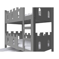 ETAGENBETT AVALON mit Bettkasten 75x180 cm Grau - Grau, Holz (75/180cm) - MASSENO