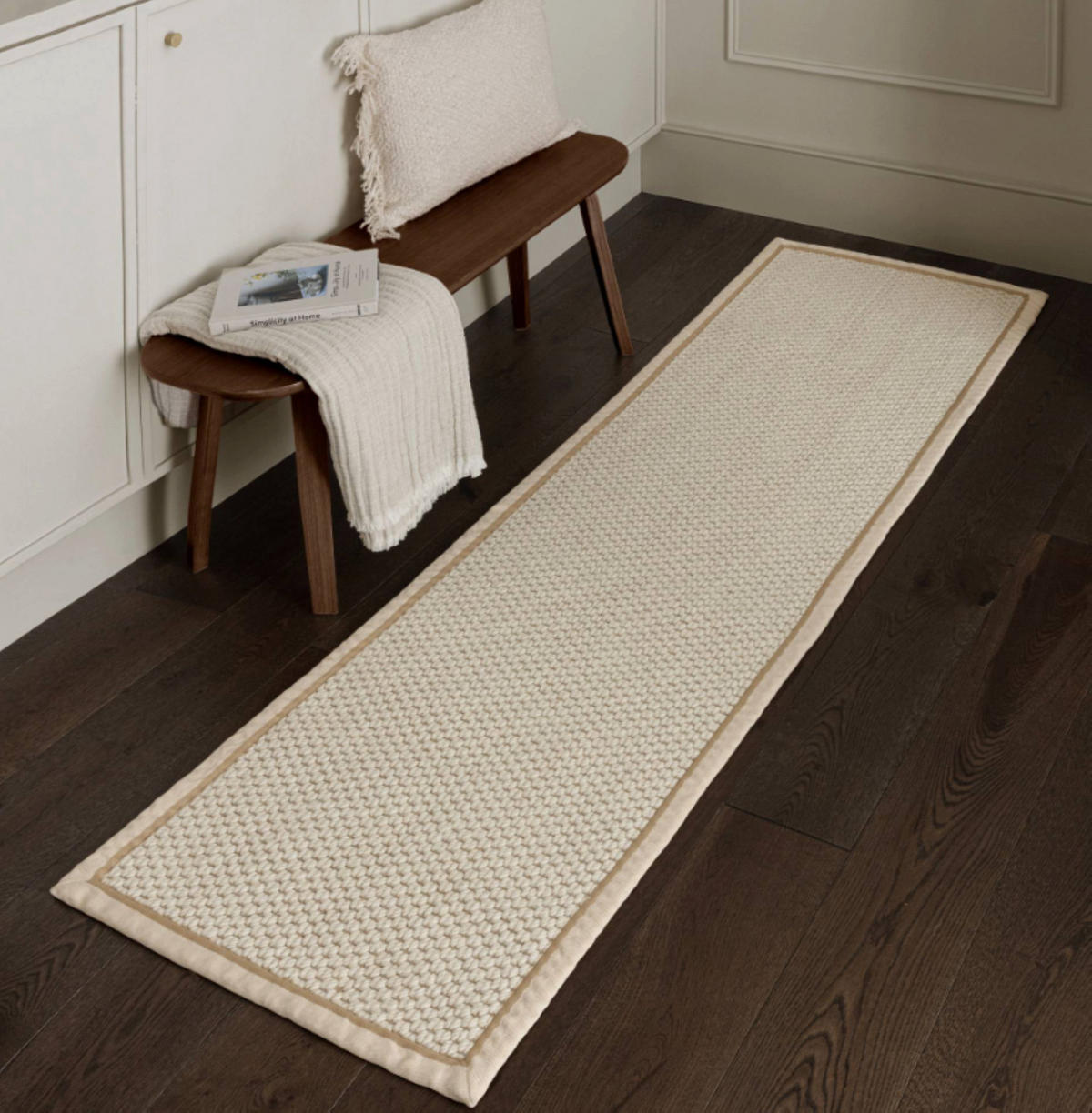 TEPPICH modern Wohn-/Schlafzimmer Wolle & Naturfaser ROKA Weiß 200x290 cm - Weiß, Naturmaterialien (200/290cm) - Novatrend