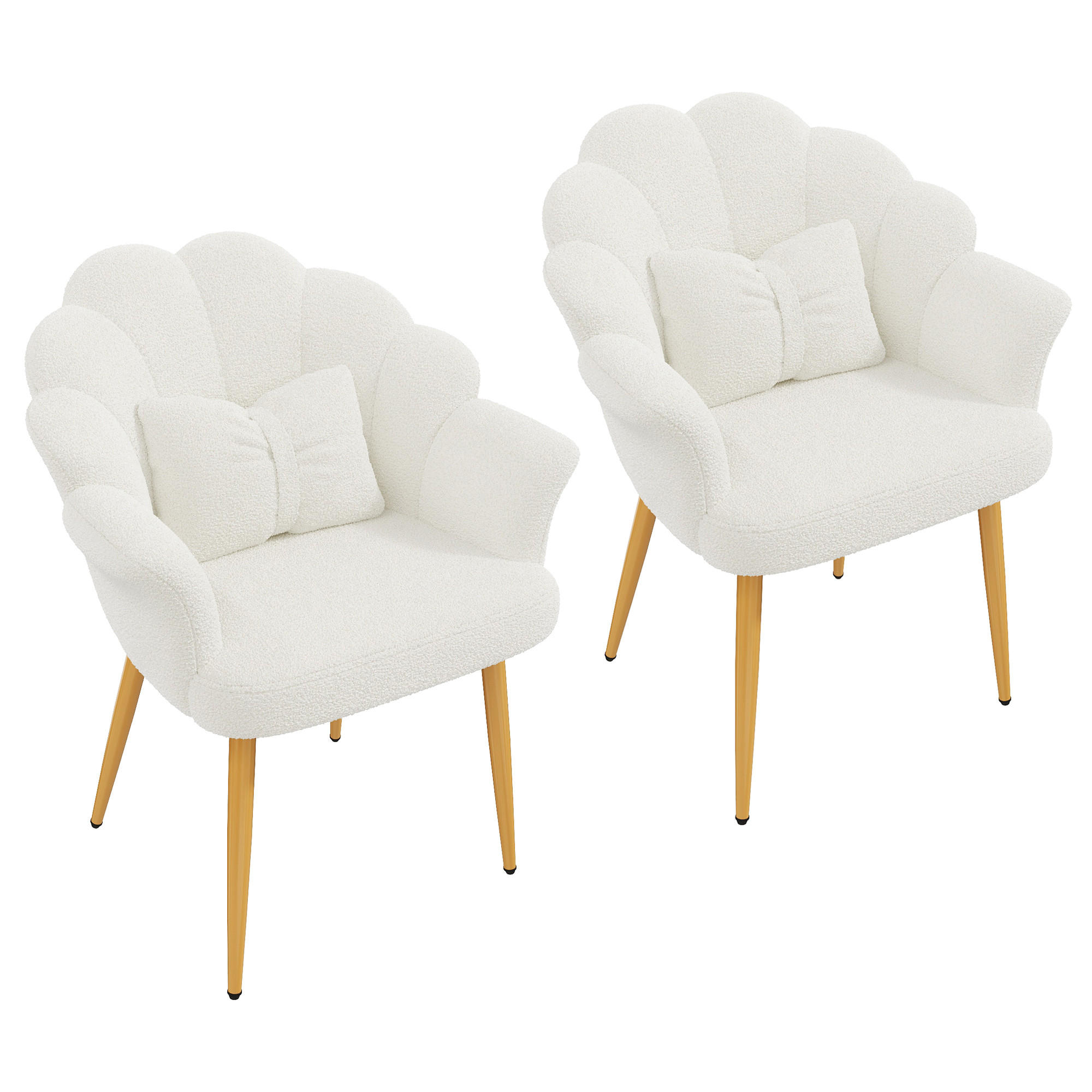 ComfortXL Armlehnstuhl-Set Weiß 65.5x85x64 cm