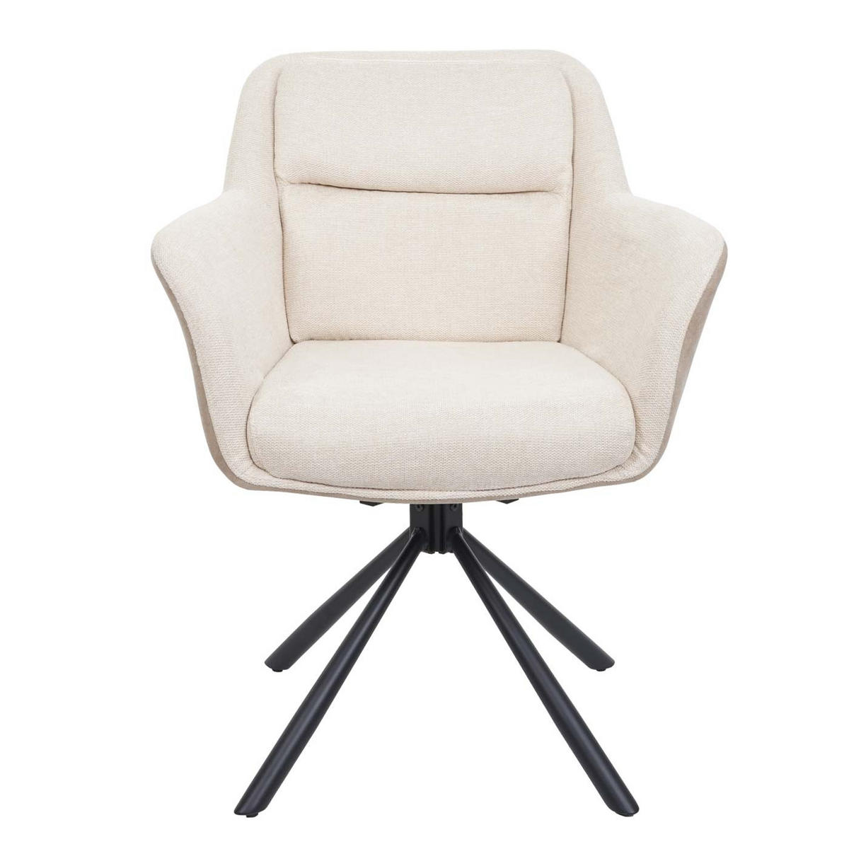 ESSZIMMERSTUHL Cremeweiß - Creme/Weiß, Textil (65/83/57cm) - MCW