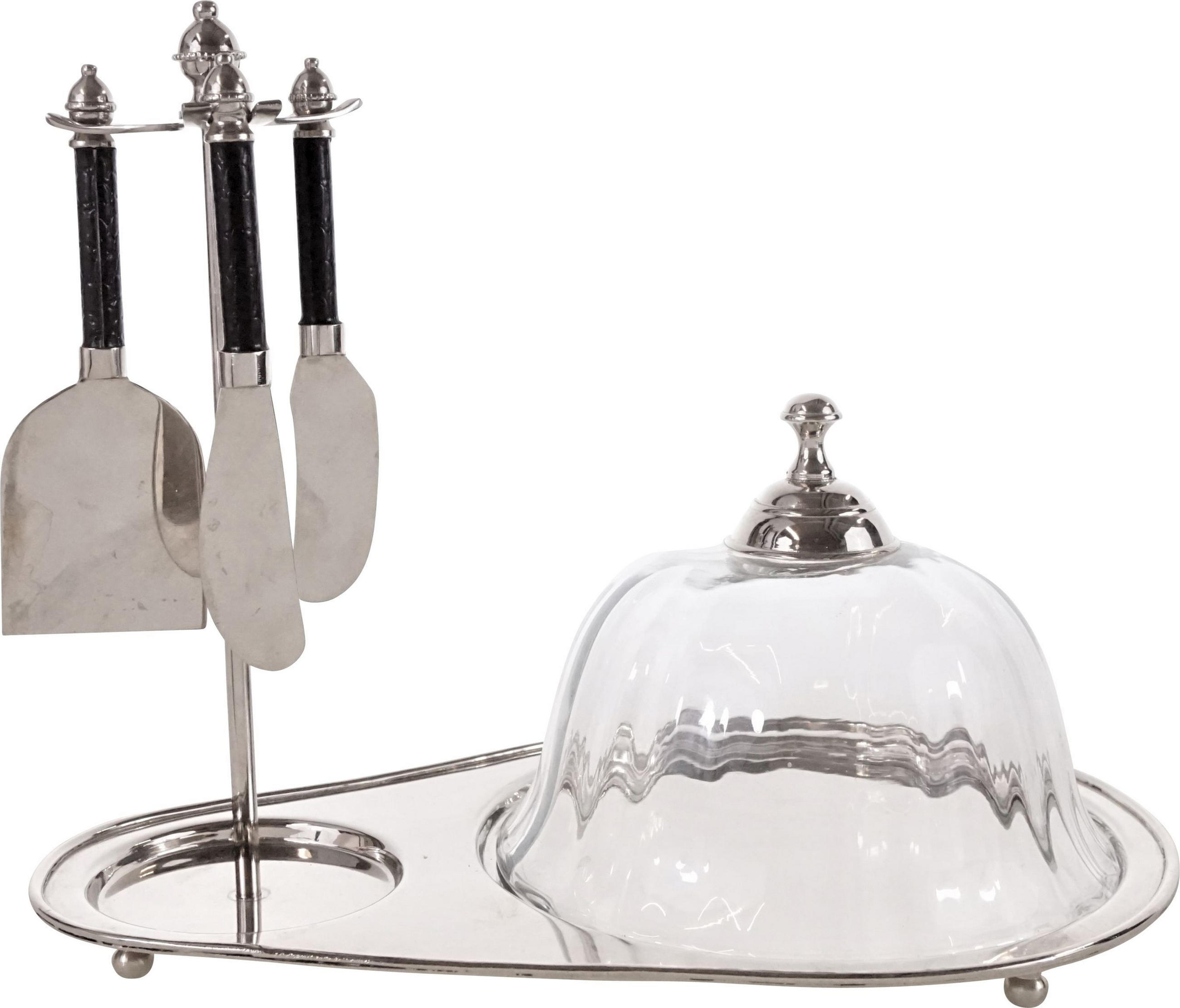 KÄSEPLATTE Portofino Edelstahl - Silberfarben, Metall (32/20.5/23.5cm) - FURNARO
