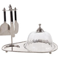 KÄSEPLATTE Portofino Edelstahl - Silberfarben, Metall (32/20.5/23.5cm) - FURNARO