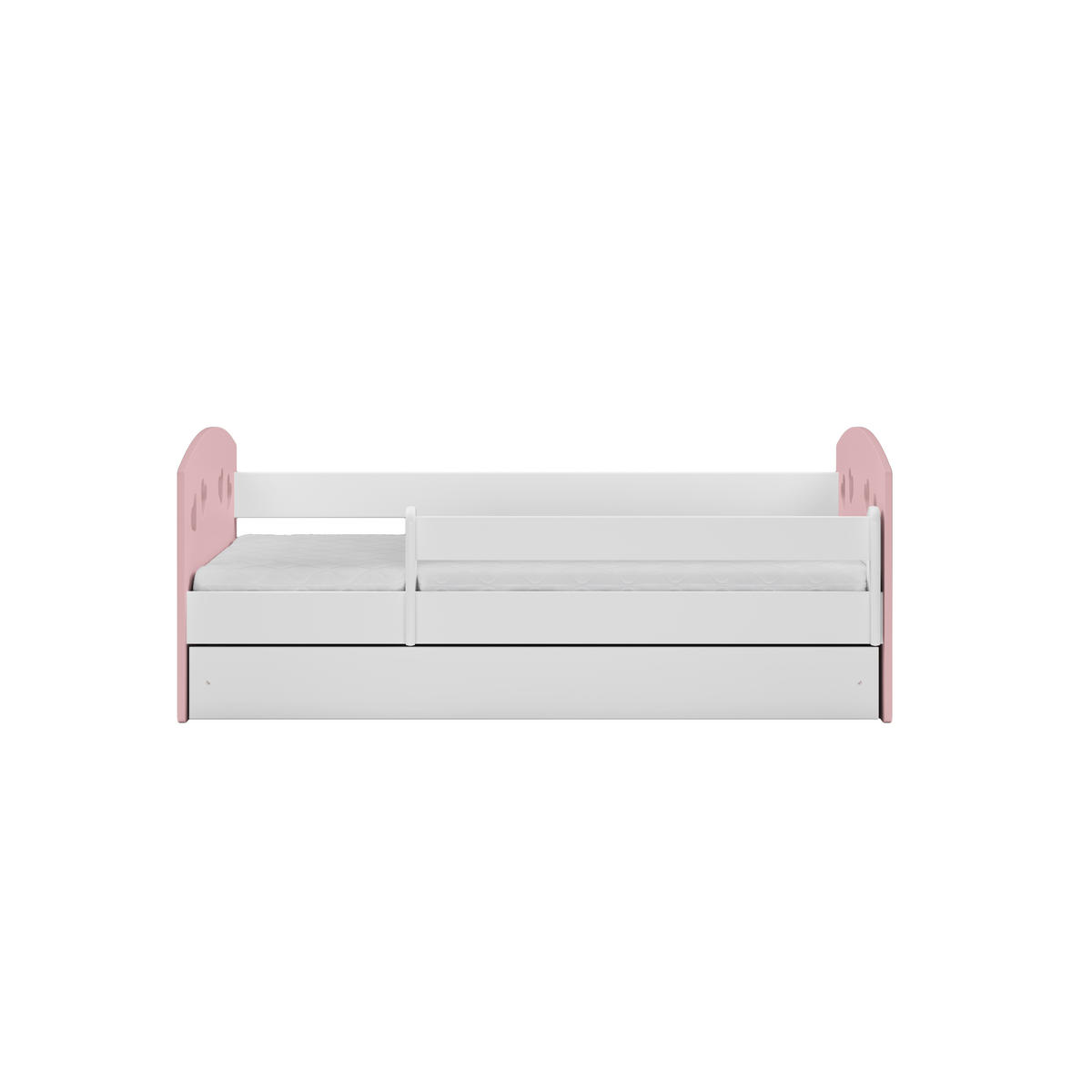 KINDERBETT JULIA mit Schublade ohne Matratze 90/65/184 - Hellrosa, Holzwerkstoff (80/180cm) - RAUMHIRSCH FURNITURE