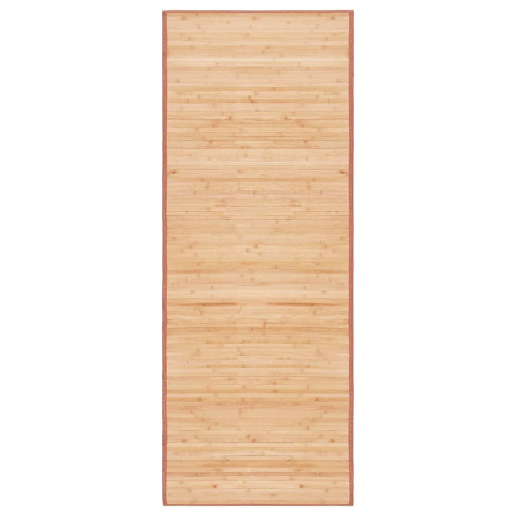 TEPPICH Rechteckig 80/200 cm aus Bambus Braun - Braun, Naturmaterialen/Holz (80/200cm) - vidaXL