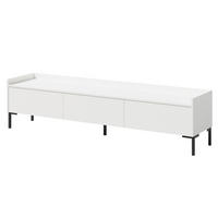 TV-LOWBOARD Liam 180 Weiß (stehend) - Schwarz/Weiß, Holzwerkstoff/Metall (180/45/41cm) - mzm24