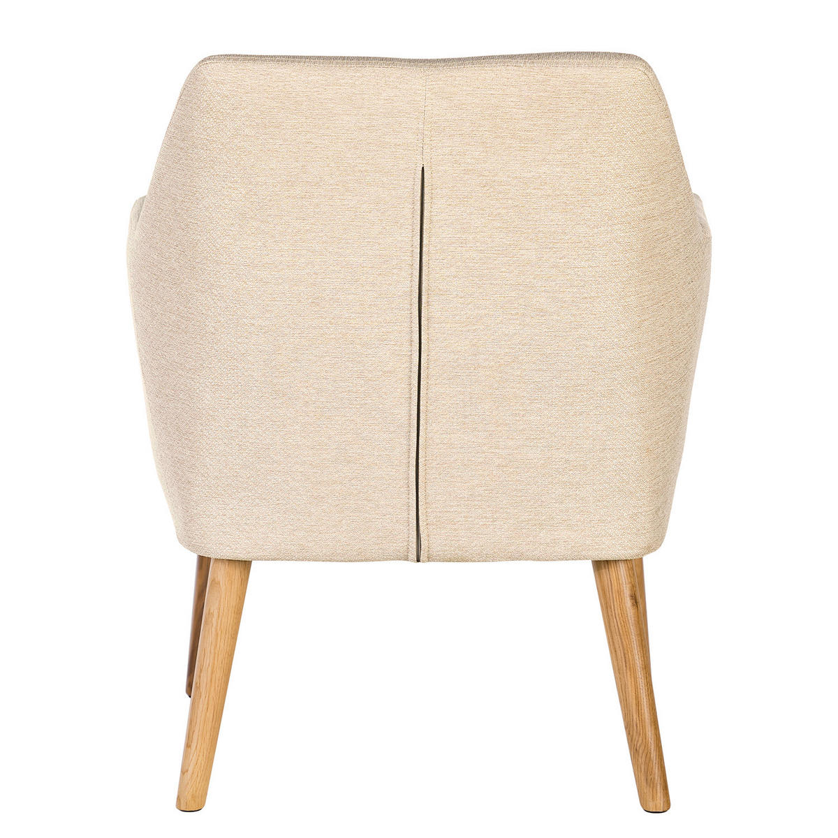LOUNGESESSEL - Eichefarben/Beige, Eichenholz/Textil (66/80/68cm) - home24