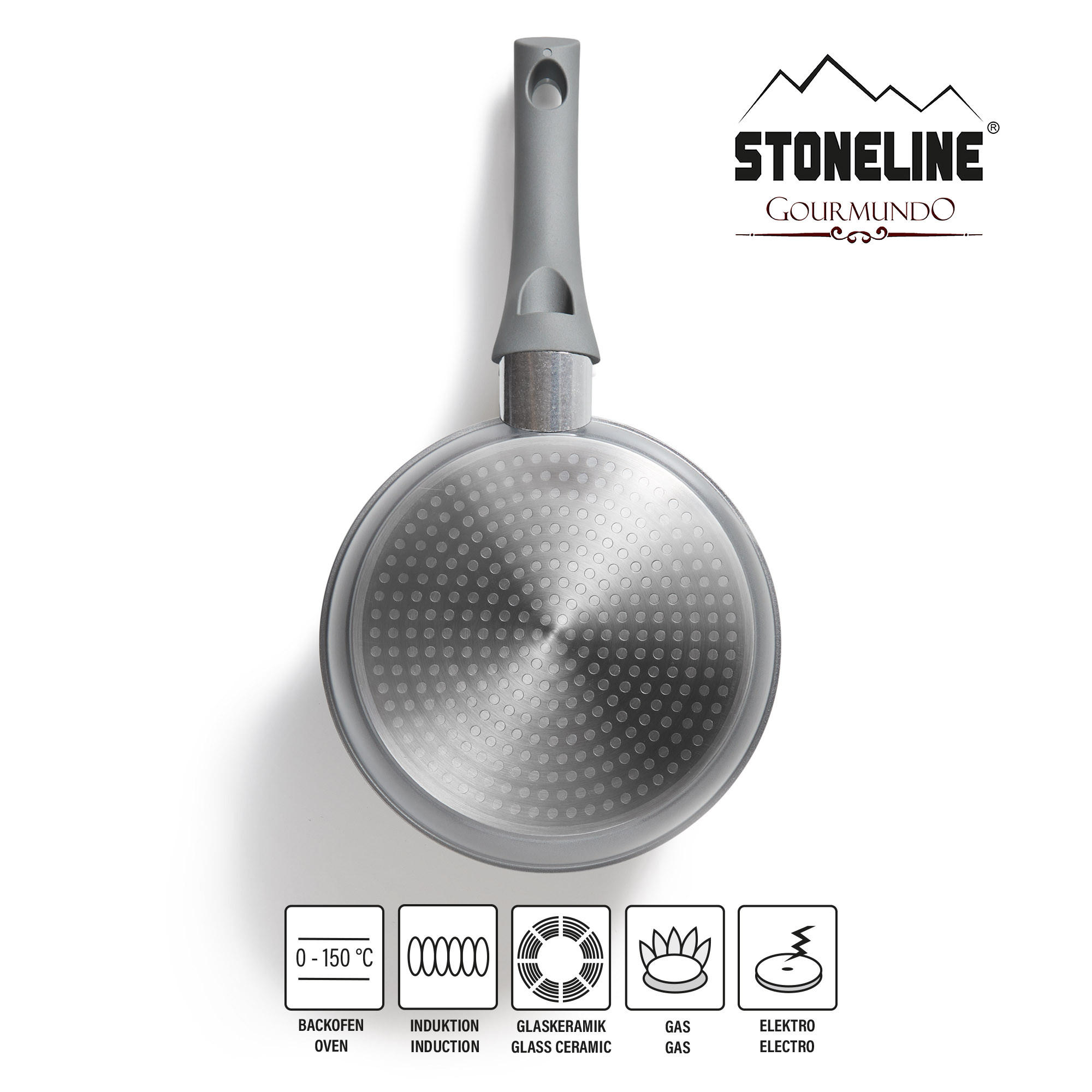 BRATPFANNE - Grau, Metall (18cm) - Stoneline