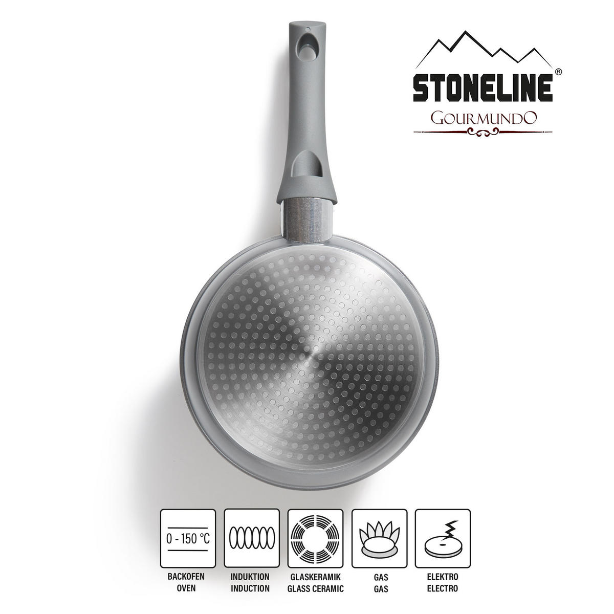 BRATPFANNE - Grau, Metall (18cm) - Stoneline