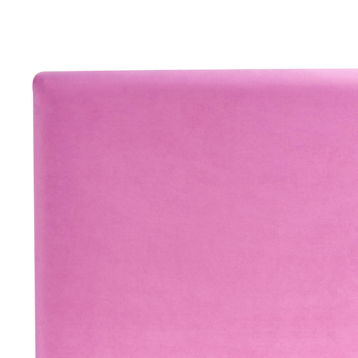 POLSTERBETT 90/200 cm Fuchsia Fitou - Lila/Magenta, Textil (90/200cm) - Beliani
