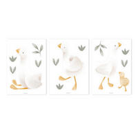 WANDAUFKLEBER Little Goose - Multicolor, Kunststoff (21/1/0.1cm) - Little Dutch