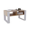 COUCHTISCH Kora92 92/45/53,6 - Weiß/Sonoma Eiche, Holzwerkstoff (54/92/45cm) - RAUMHIRSCH FURNITURE