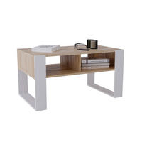 COUCHTISCH Kora92 92/45/53,6 - Weiß/Sonoma Eiche, Holzwerkstoff (54/92/45cm) - RAUMHIRSCH FURNITURE