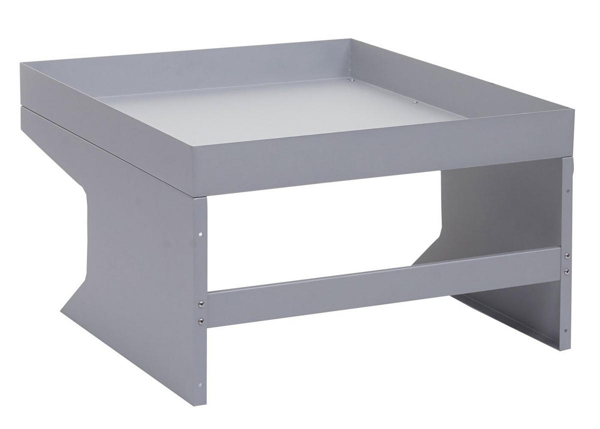 MÄHROBOTER-GARAGE mit Pflanzkasten 37x60x70cm Metall Grau - Grau, Metall (60/37/70cm) - PROREGAL