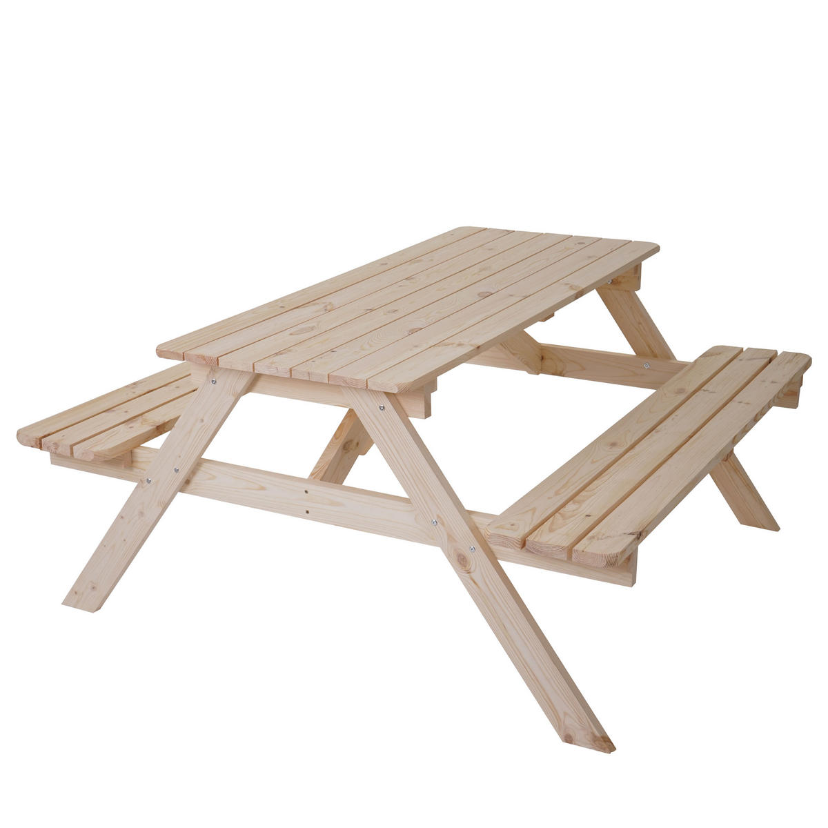 BIERGARTEN-GARNITUR Braun - Braun, Holz - MCW