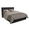 BOXBETT Seattle schwarz 180x200 cm Malmo-Stoff - Schwarz, Textil (180/200cm) - Juskys