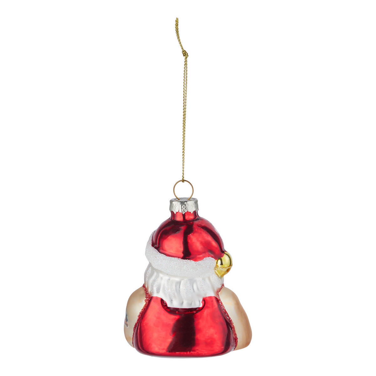 BAUMANHÄNGER HANG ON Santa mit Tattoos - Rot, Glas (5/8/6cm) - Butlers