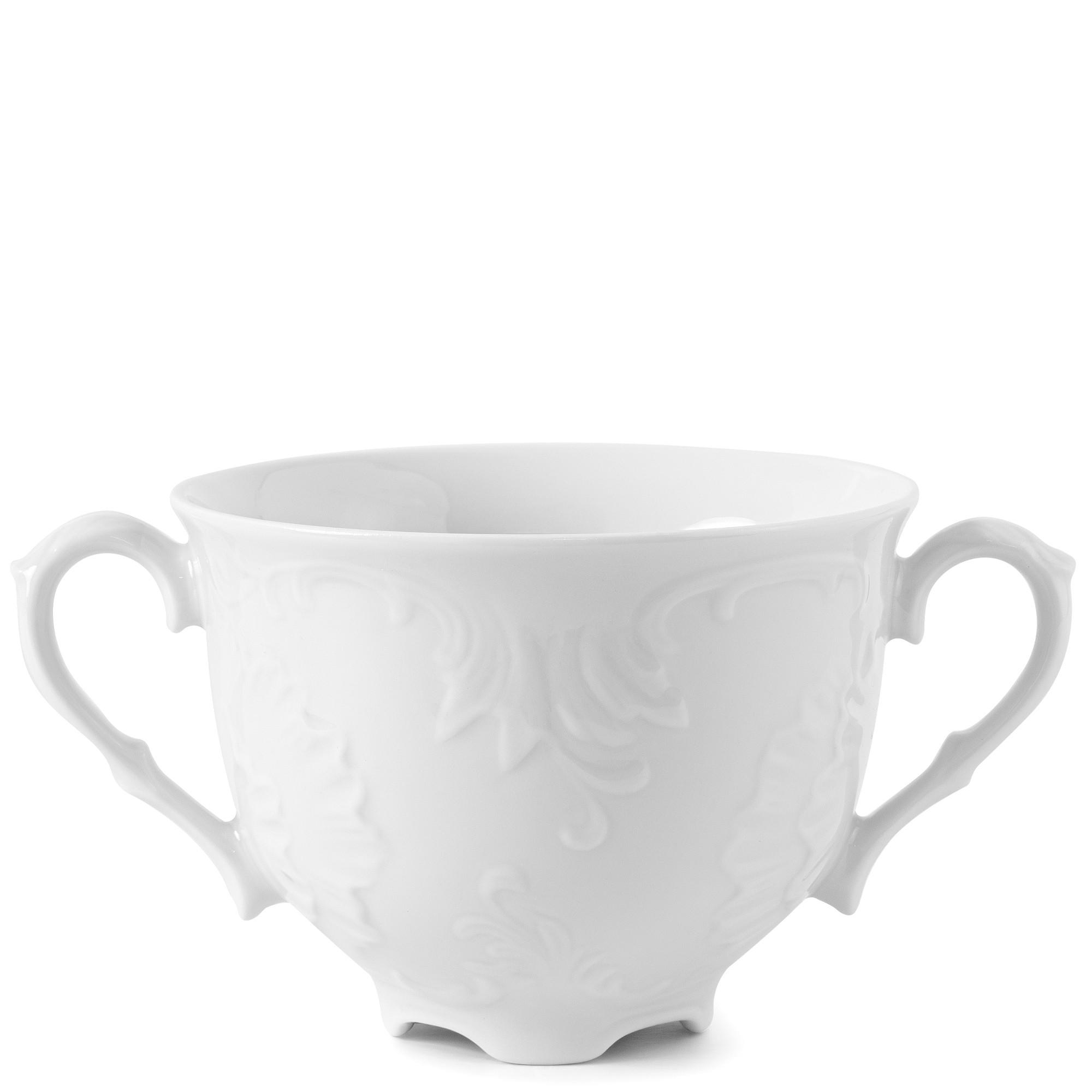 SCHÜSSEL-SET SUPPENSCHALEN Cmielow Rococo 6-tlg - Weiß, Keramik - KONSIMO®