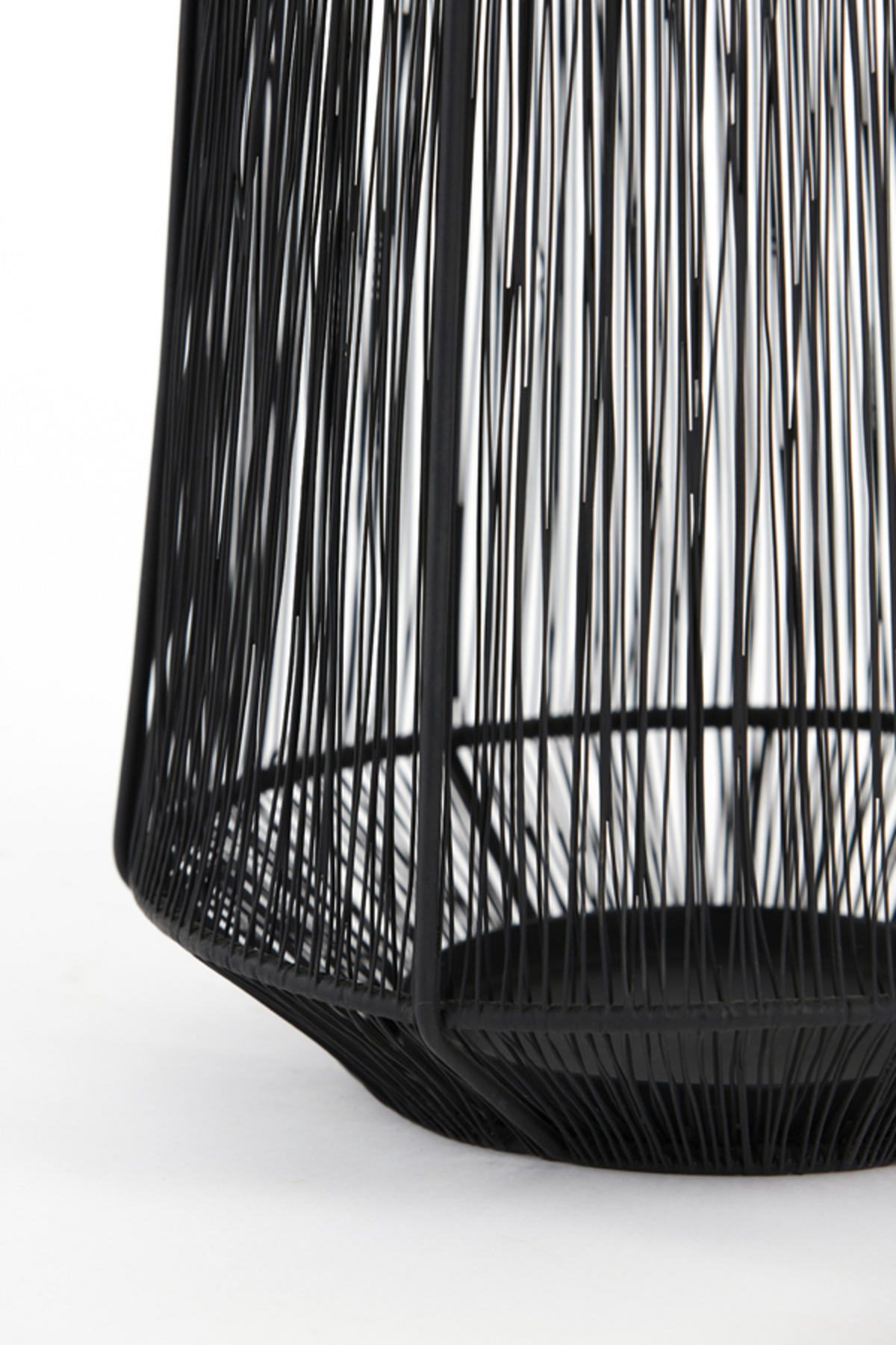 WINDLICHT Odina Schwarz Ø24/36 cm - Schwarz, Metall (24/36/24cm) - Light & Living